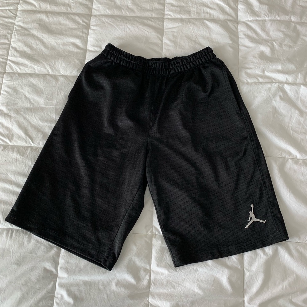 Black Jordan athletic shorts